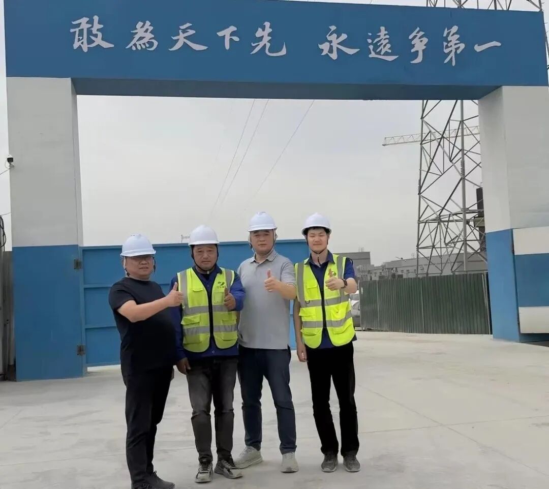 一线督进度 夏日助攻坚 | 总经理亲到项目现场，助力中泰80万锭涡流纺项目加速度
